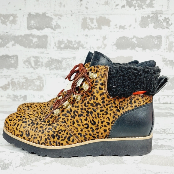 Cole Haan Shoes - NEW Cole Haan Leopard Print Nantucket Rugged Waterproof Hiker Bootie A206